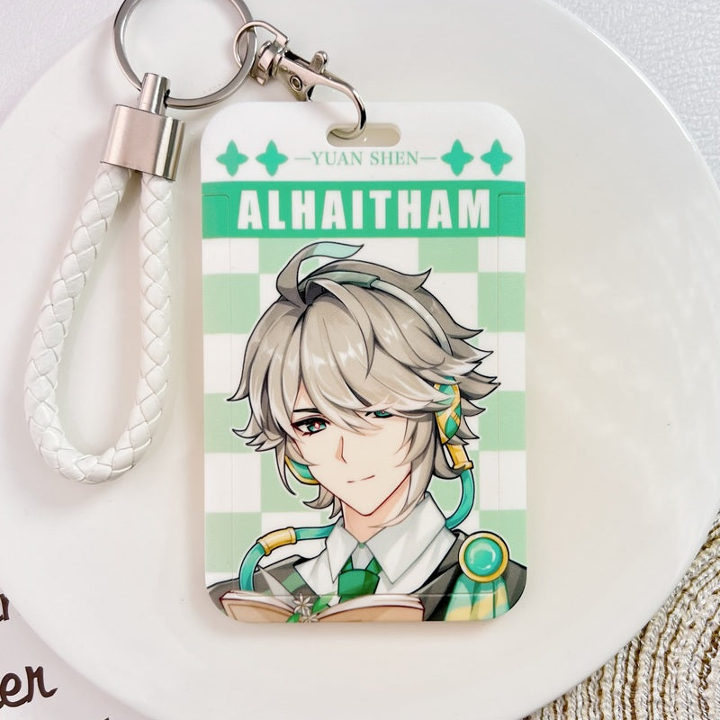 Alhaitham Genshin Impact Card Holders Modern Genshin Fanart Badge Holders (20)