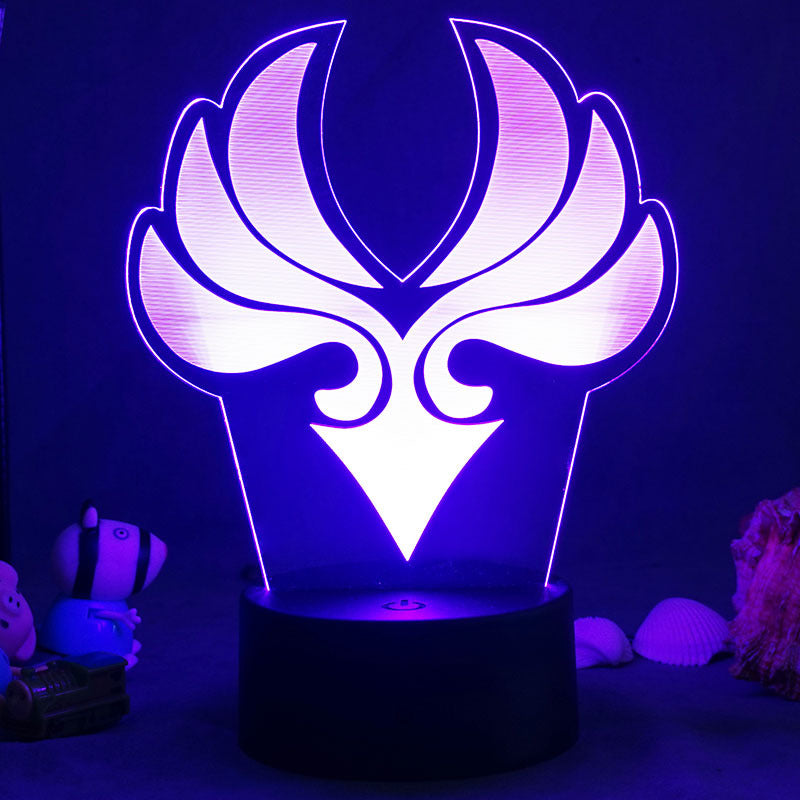 Anemo Gesnhin Impact LED Light Genshin Night Lamp Gaming Room Decor (2)
