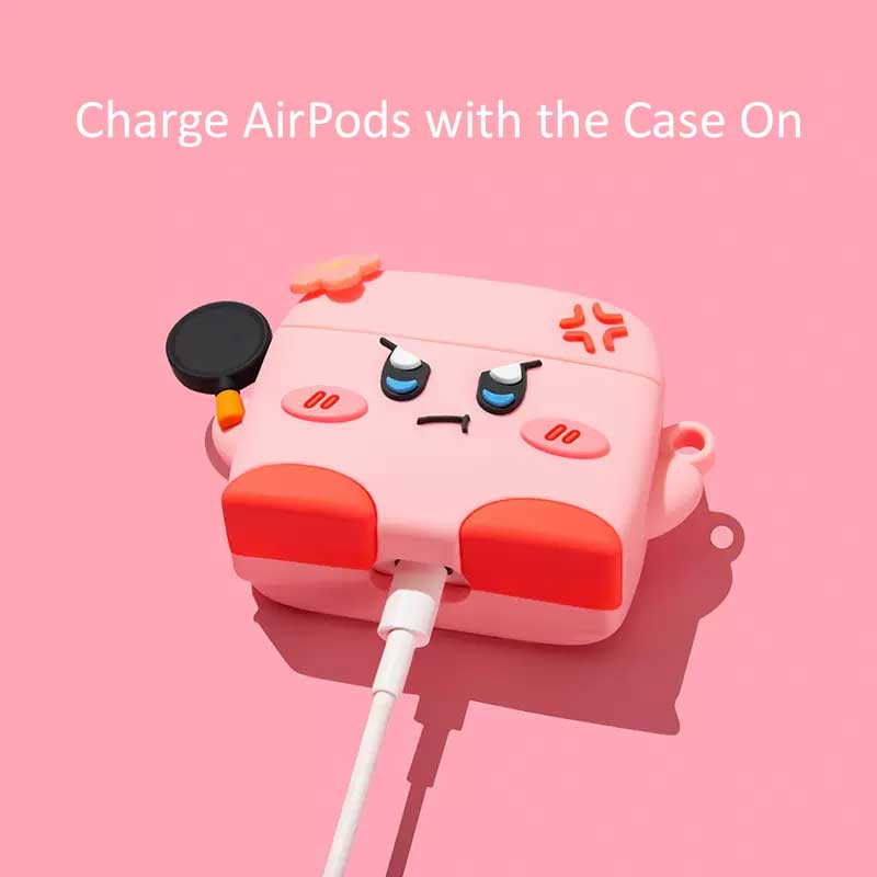 Angry Kirby AirPods Case: Protection & Style