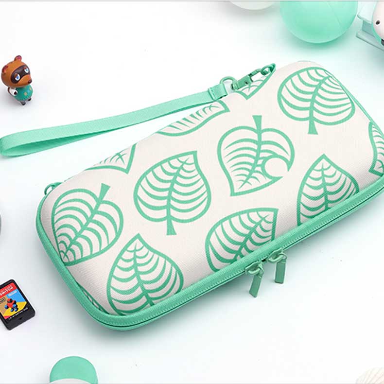 Animal Crossing Case for Nintendo SwitchSwithc Lite Cute Switch Lite Case Protective Storage ACNH Leaf Travel Case (4)