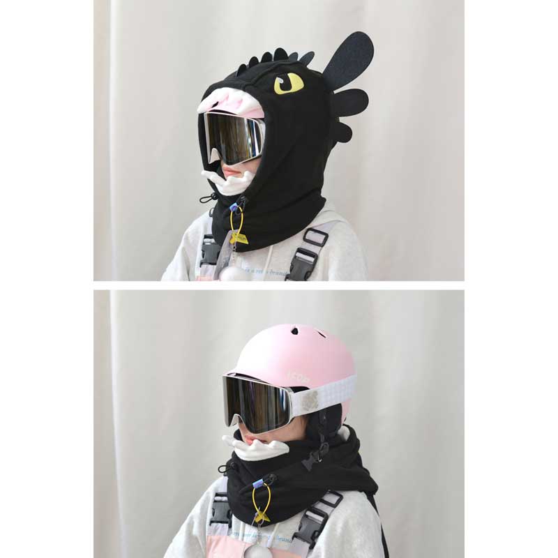 Adorable Bear Ski Balaclava with 3-in-1 Functionality
