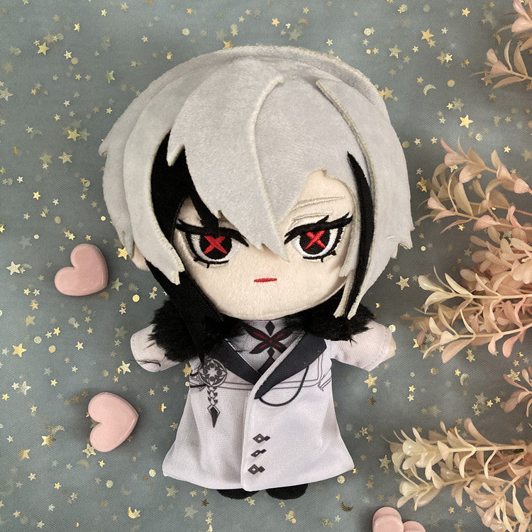 Arlecchino The Knave Fatui Harbingers Plush Genshin Impact Dolls Snezhnaya Genshin Game Room Decor (6)