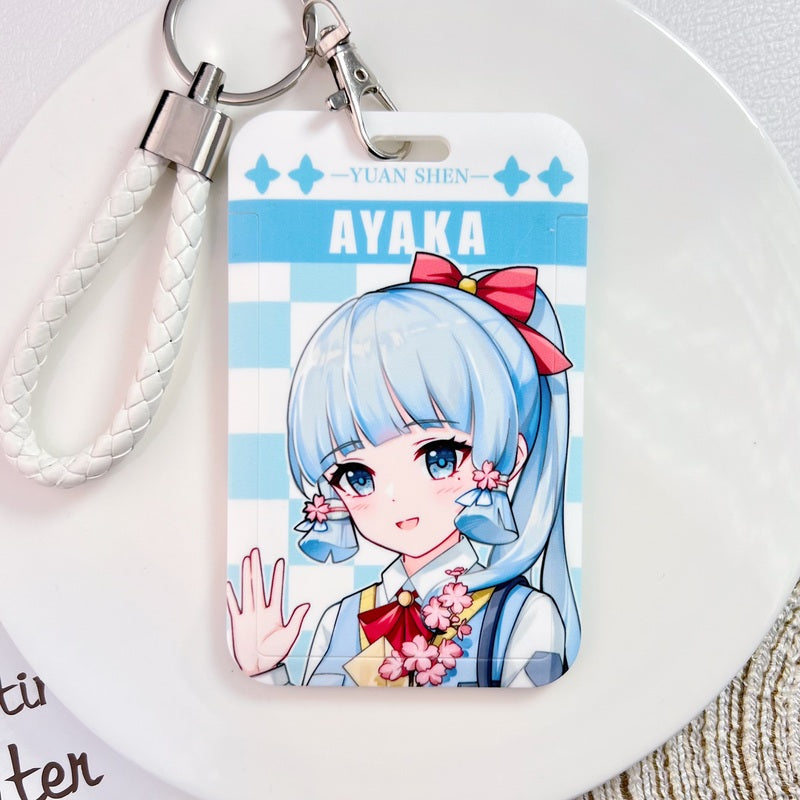 Ayaka Genshin Impact Card Holders Modern Genshin Fanart Badge Holders (18)