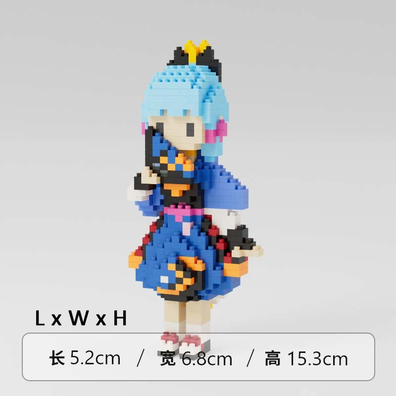 Ayaka Genshin Impact Toy Figure Mini Building Blocks Kamisato Ayaka Genshin Impact Merch (20)