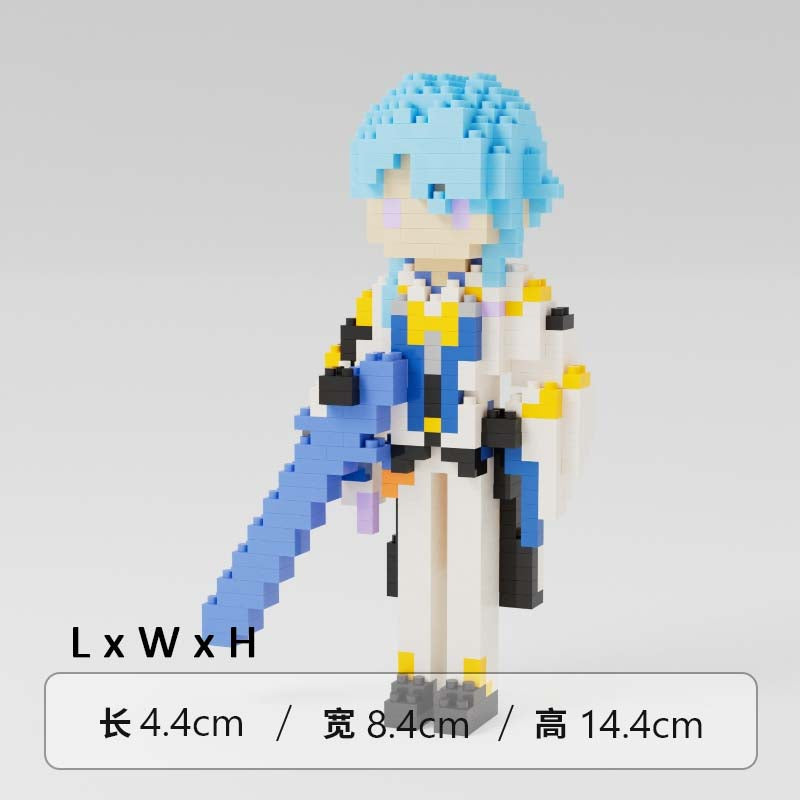 Ayato Genshin Impact Toy Figure Mini Building Blocks Kamisato clan Genshin Impact Merch (19)