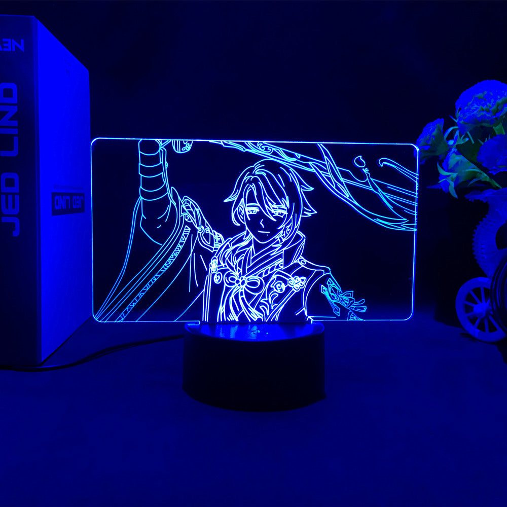 Ayato LED Night Light Gesnhin Impact LED Lamp Kamisato Ayato Merch (8)