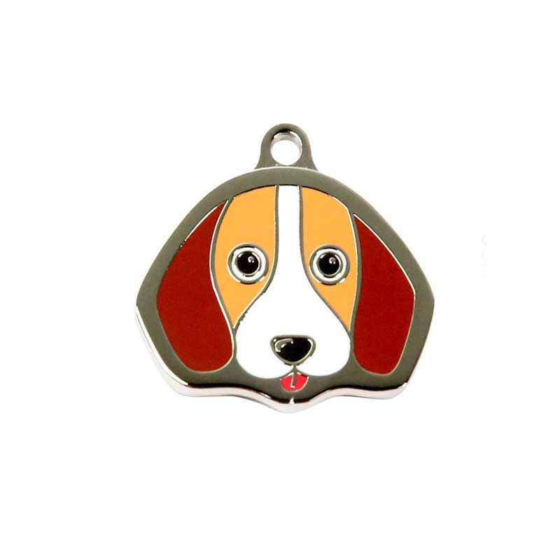 Beagle Dog ID Tag with Engraving