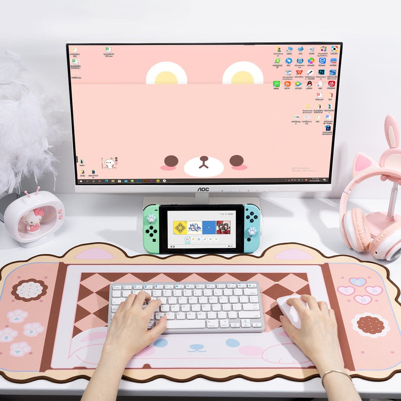 Cute Kawaii Gaming Desk Mat