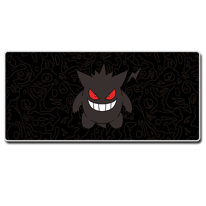 Black Pika Mew Mouse Pads Anime Gaming Mouse Mat Gastly Evolution (4)