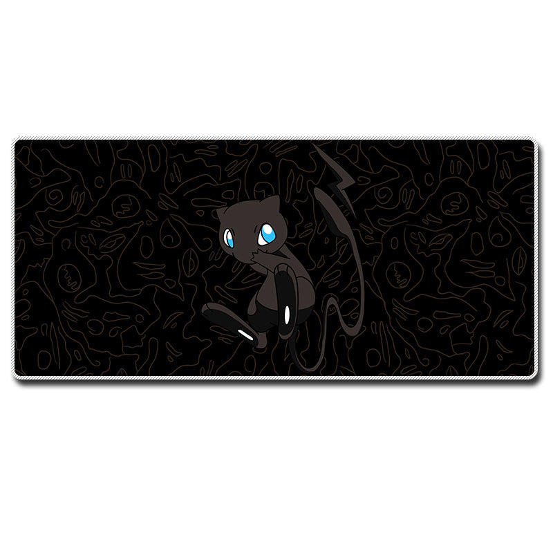 Black Pika Mew Mouse Pads Anime Gaming Mouse Mat Gastly Evolution (6)