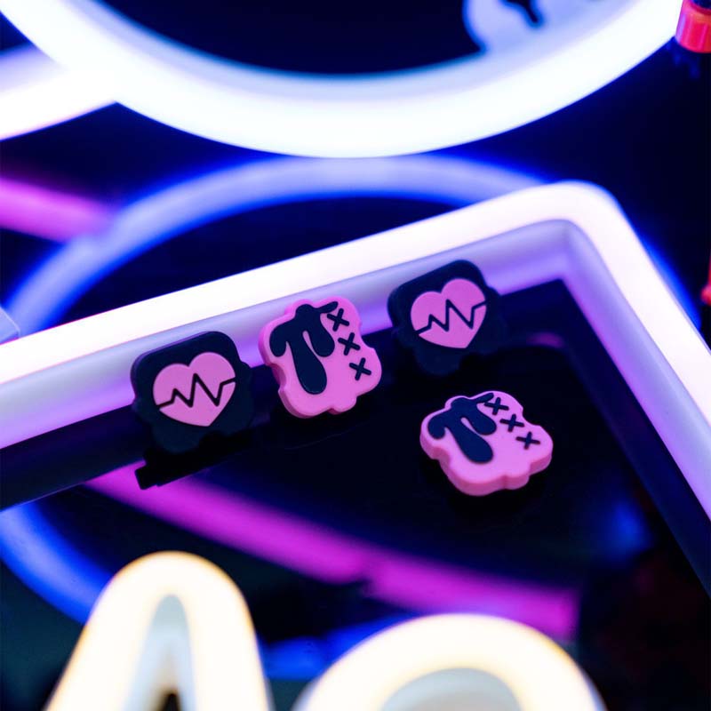 Black n Pink Switch Thumb Grips