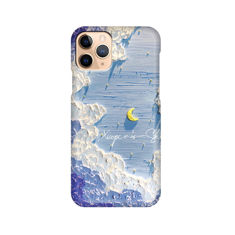 Blue Sky Phone Case Aesthetic iPhone Case Oil Painting Artistic Gifts for Nature Lovers (19)