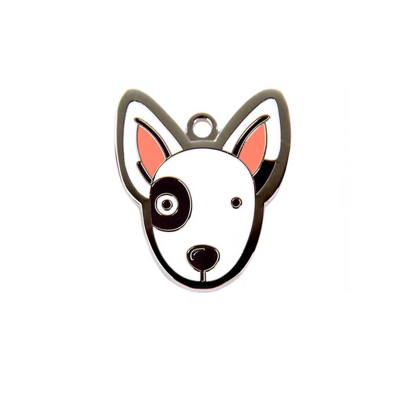Bull Terrier Dog ID Tag with Engraving