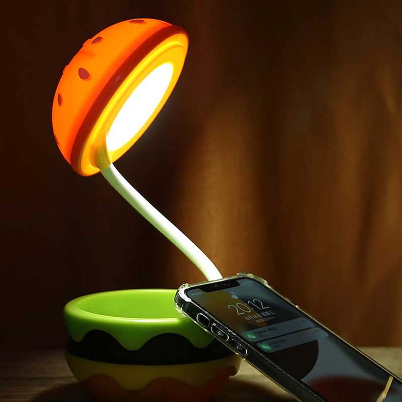 Burger LED Night Lights with Whimsical Charm