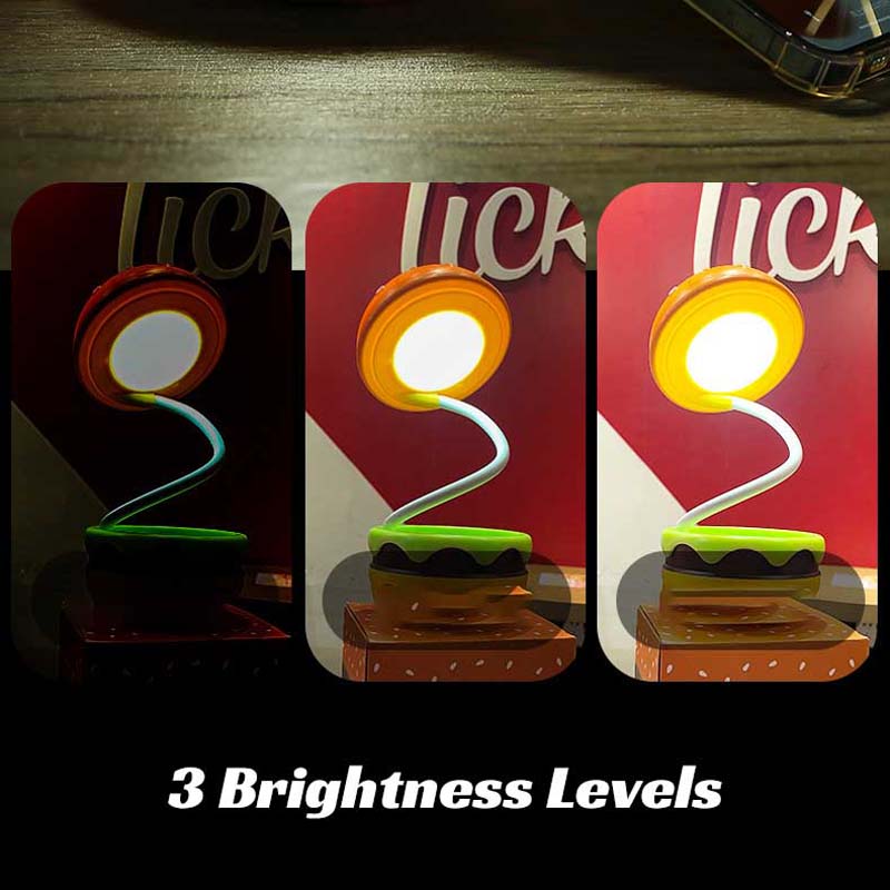 Burger LED Night Lights with Whimsical Charm