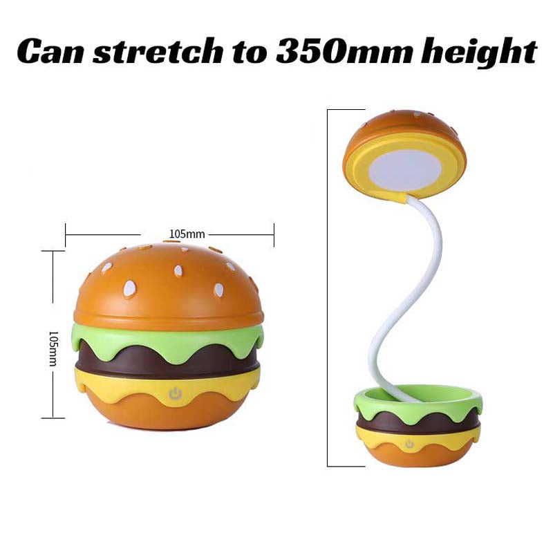 Burger LED Night Lights with Whimsical Charm