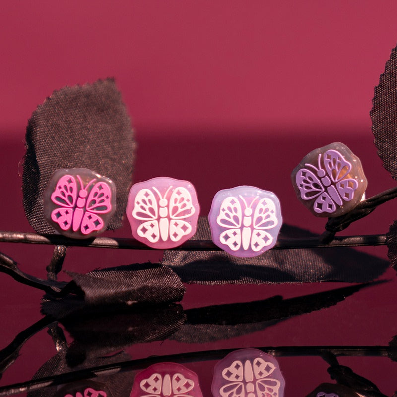 Kawaii Glitter Butterfly Joy-Con Caps