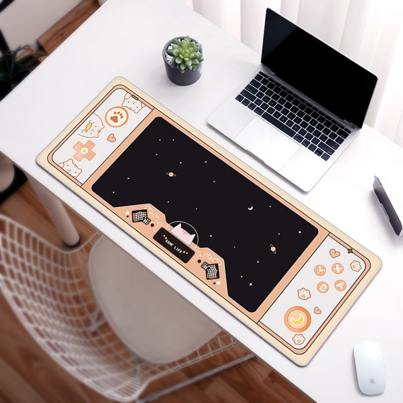 C33-08 Cute Gaming Desk Mat Kawaii Aesthetic Mouse Mat Space Art Game Room Decor