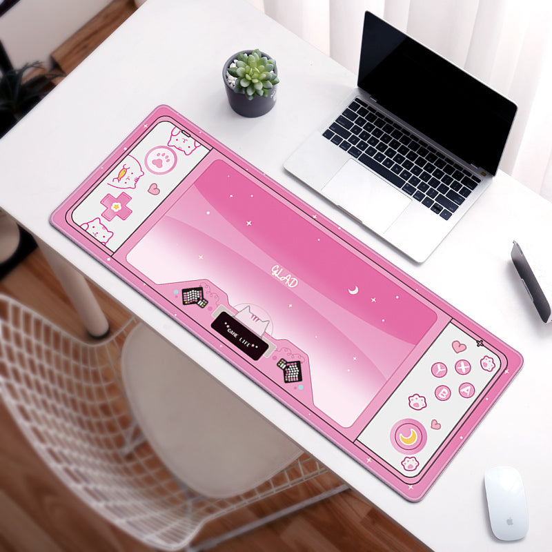 C33-10 Cute Gaming Desk Mat Kawaii Aesthetic Mouse Mat Space Art Game Room Decor