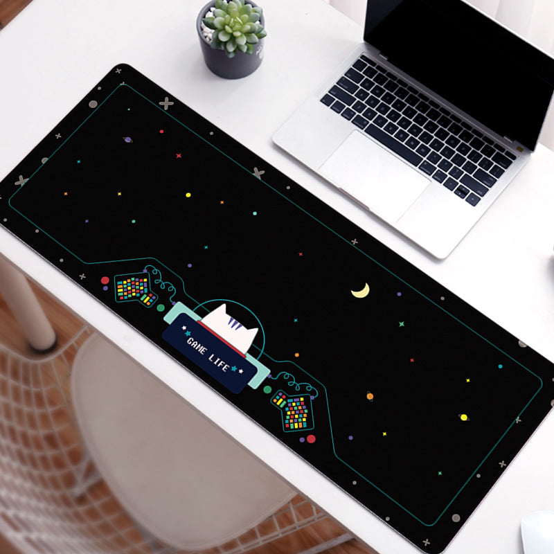 C33-29 Cute Gaming Desk Mat Kawaii Aesthetic Mouse Mat Space Art Game Room Decor