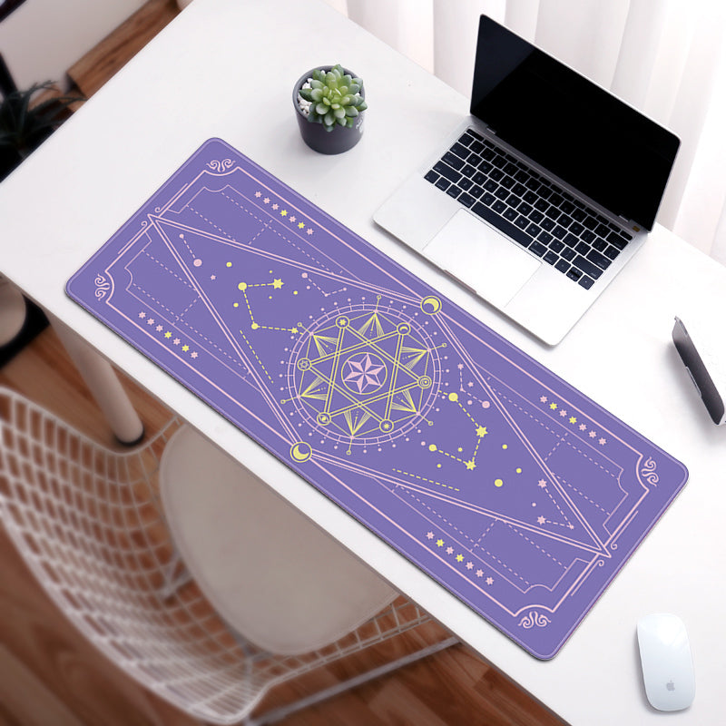 C36-02 Stars Gaming Desk Mat Starry Mouse Mat Astronomy Game Room Decor