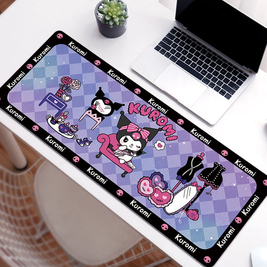 C51-01 Kuromi Gaming Mouse Pad Cute Kuromi Keyboard Desk Mat Kuromi Room Decor