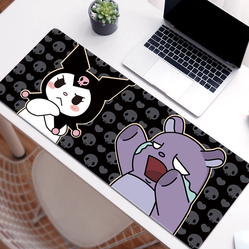C51-07 Kuromi Gaming Mouse Pad Cute Kuromi Keyboard Desk Mat Kuromi Room Decor