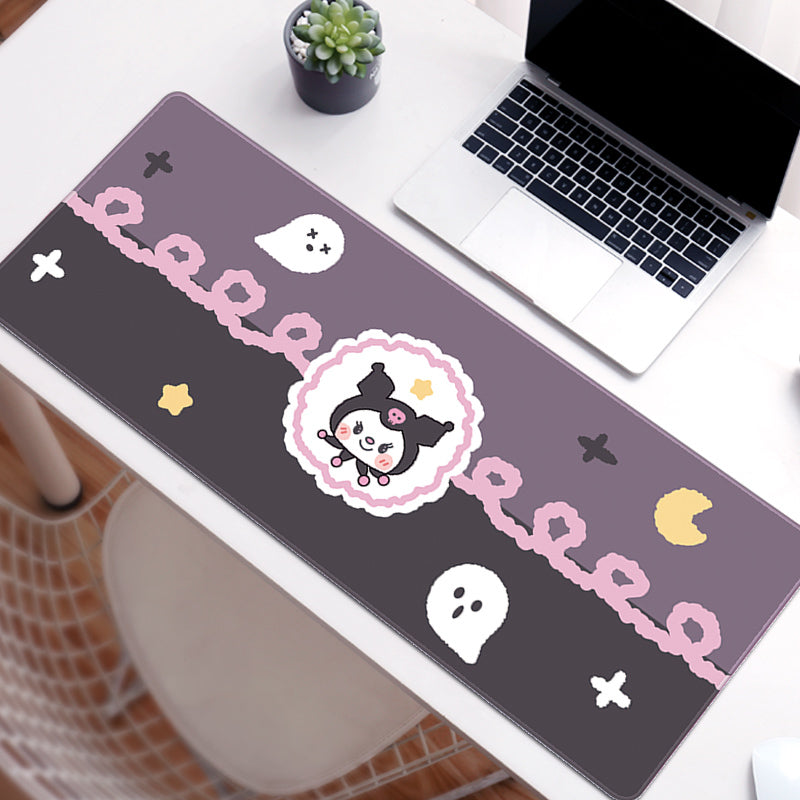 C51-13 Kuromi Gaming Mouse Pad Cute Kuromi Keyboard Desk Mat Kuromi Room Decor