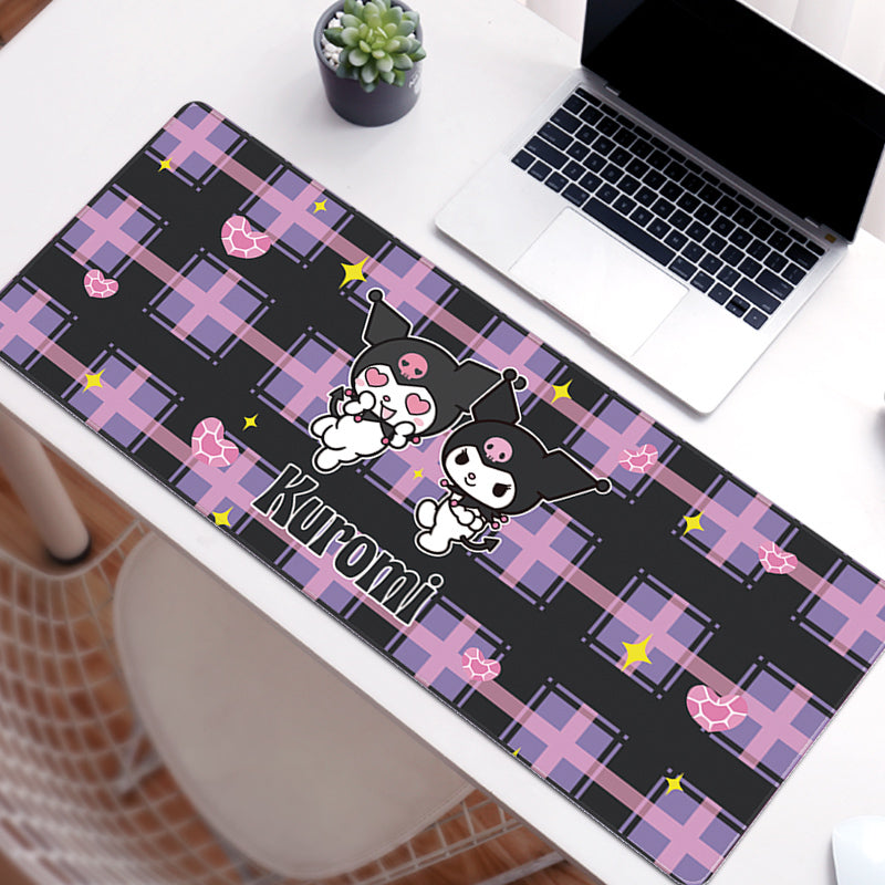 C51-14 Kuromi Gaming Mouse Pad Cute Kuromi Keyboard Desk Mat Kuromi Room Decor
