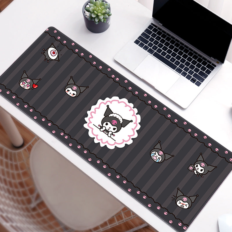 C51-15 Kuromi Gaming Mouse Pad Cute Kuromi Keyboard Desk Mat Kuromi Room Decor