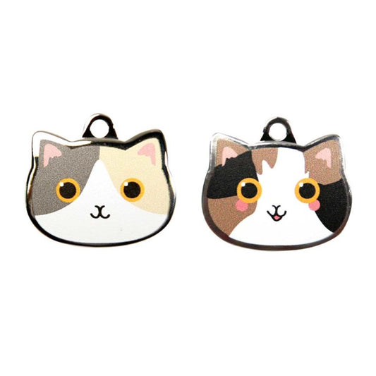 Calico Cat ID Tags with Engraving
