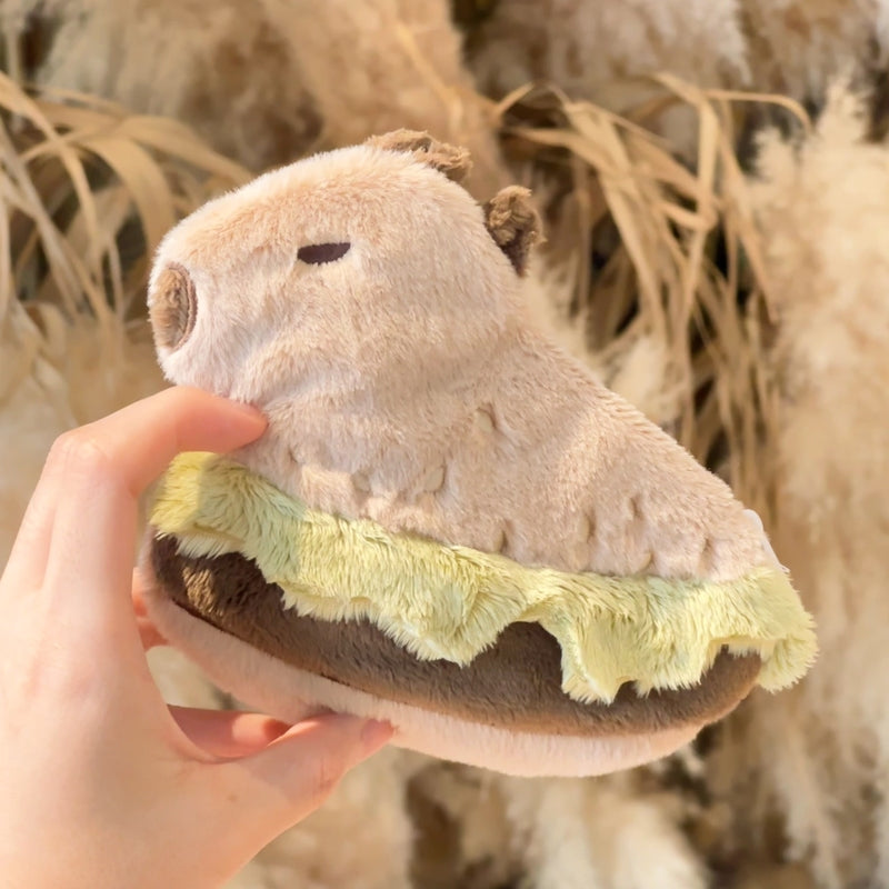 Capybara Burger Coin Purse: Quirky Convenience