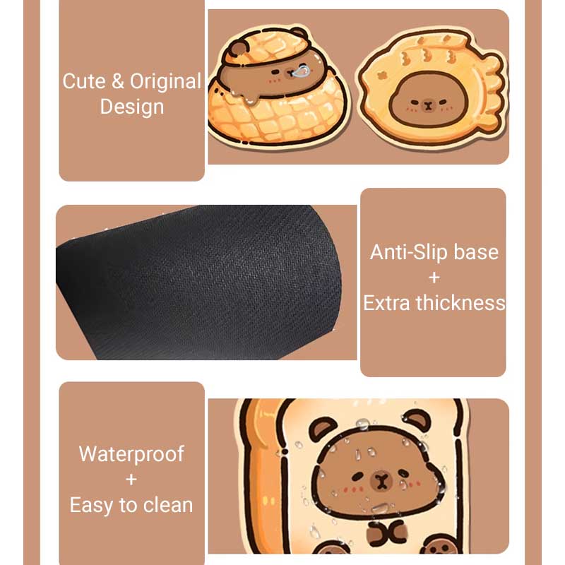 Capybara Wrist Rest + Mouse Pad