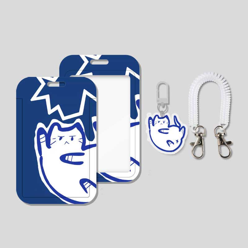 Cartoon Cat Badge Holders Cute Kitten Student ID Holder (2)