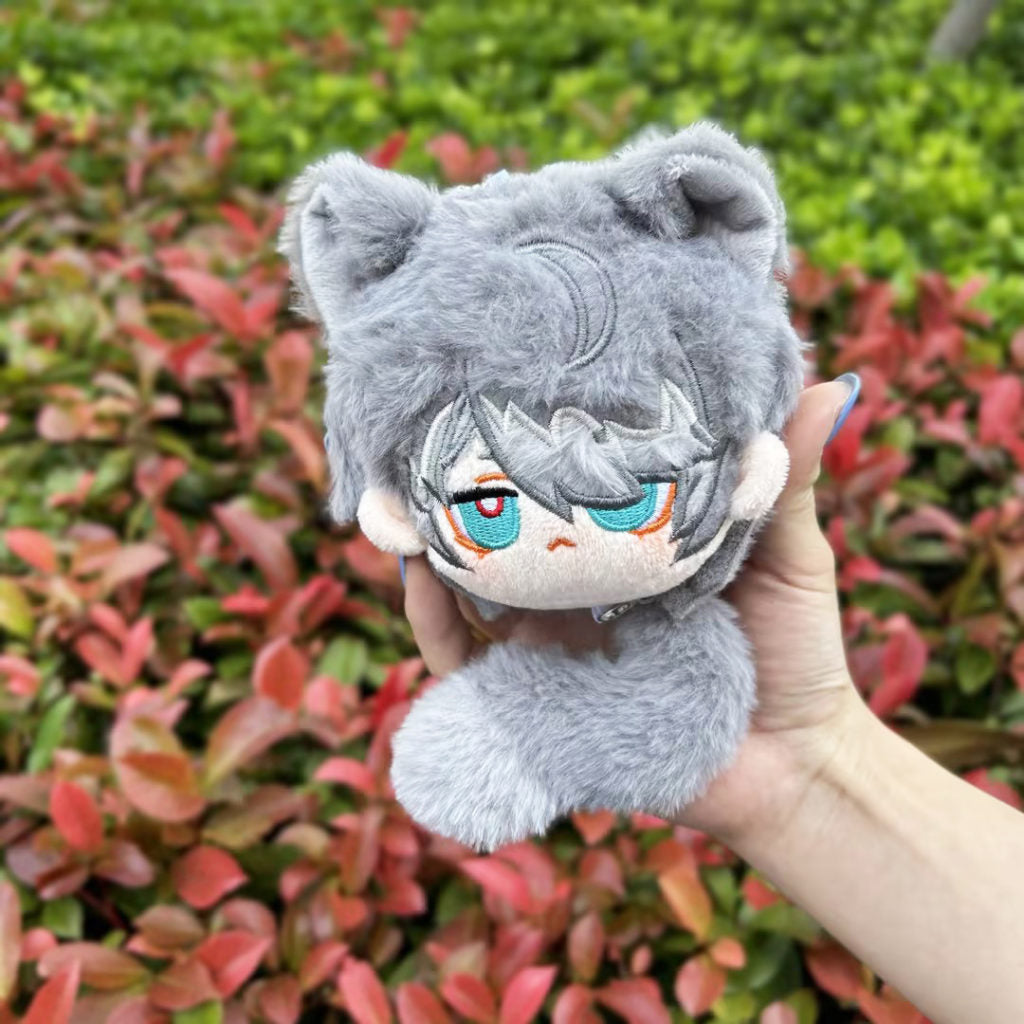 Cat Ears Genshin Impact Plush Keychain Fluffy Alhaitham Scaramouche Xiao Toys (3)