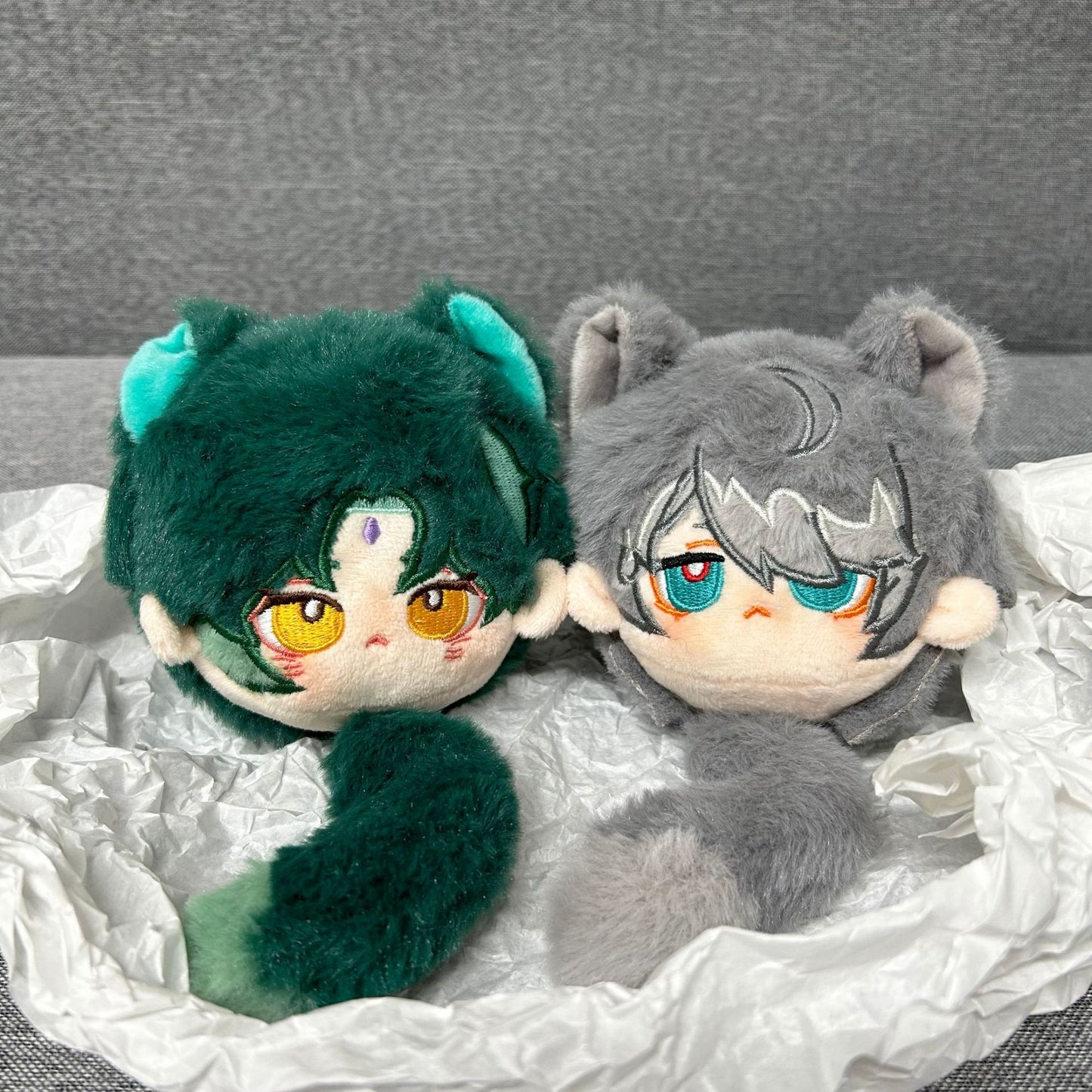 Cat Genshin Impact Plush Keychain Collection