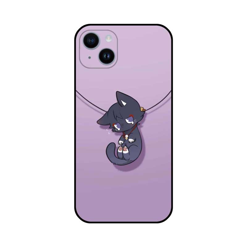 Cat Genshin Impact Phone Case Cute Hanging Genshin Character Scaramouche-Wanderer