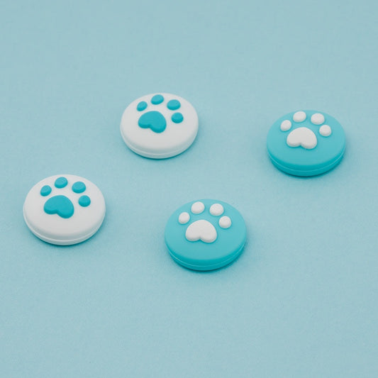 Cat Paw Switch Thumb Grips Switch OLED Analog Caps blue
