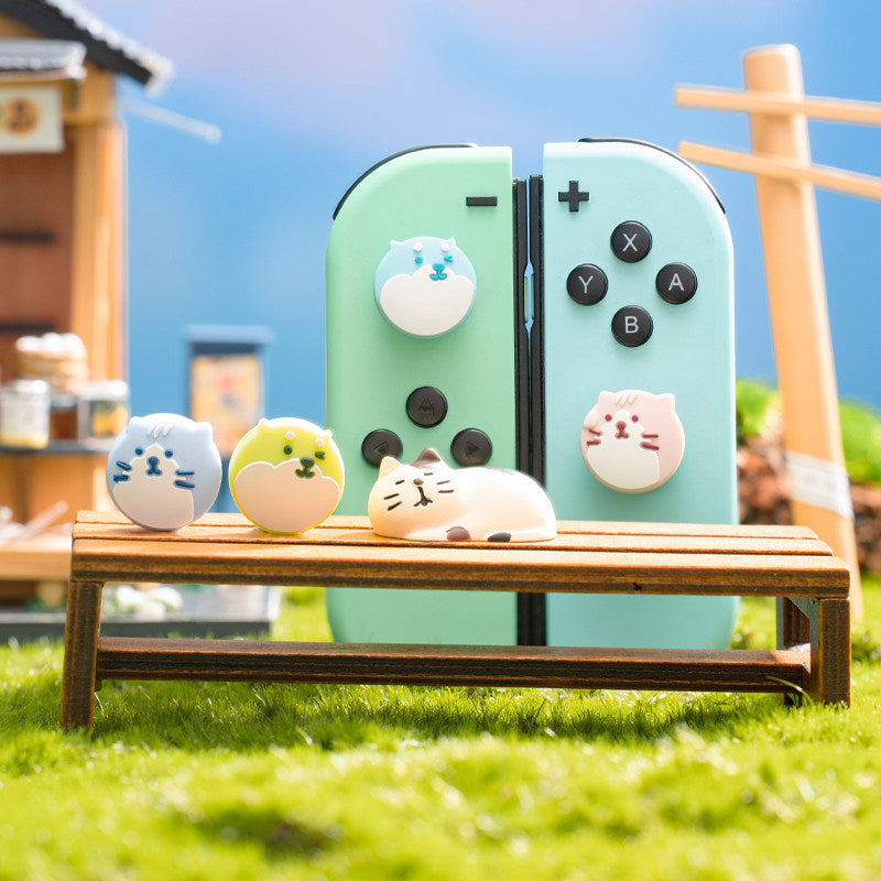 Cute Cat and Dog Switch Thumb Grips