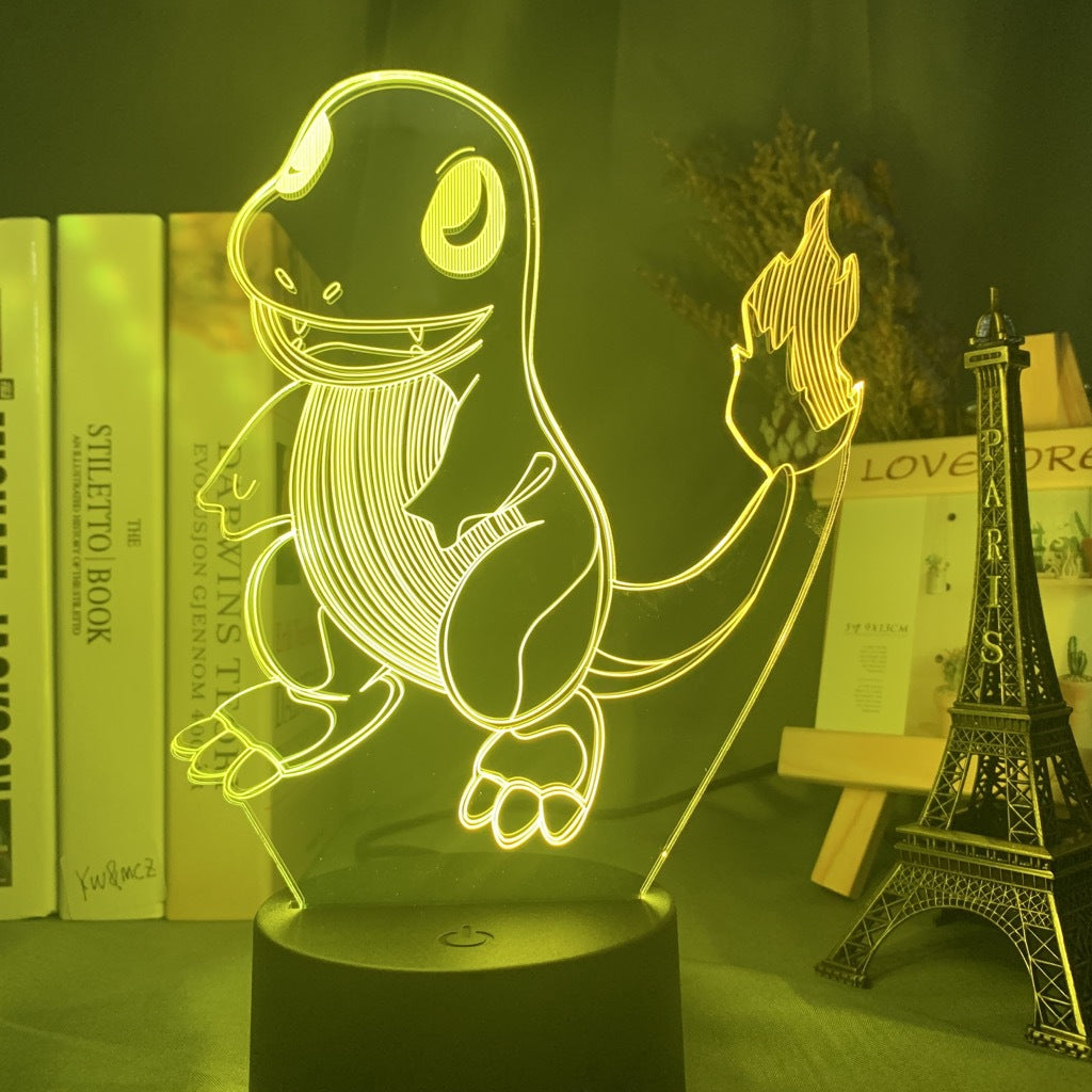 Charmander LED Night Light Charmander Lamp Pokemon Gifts (4)