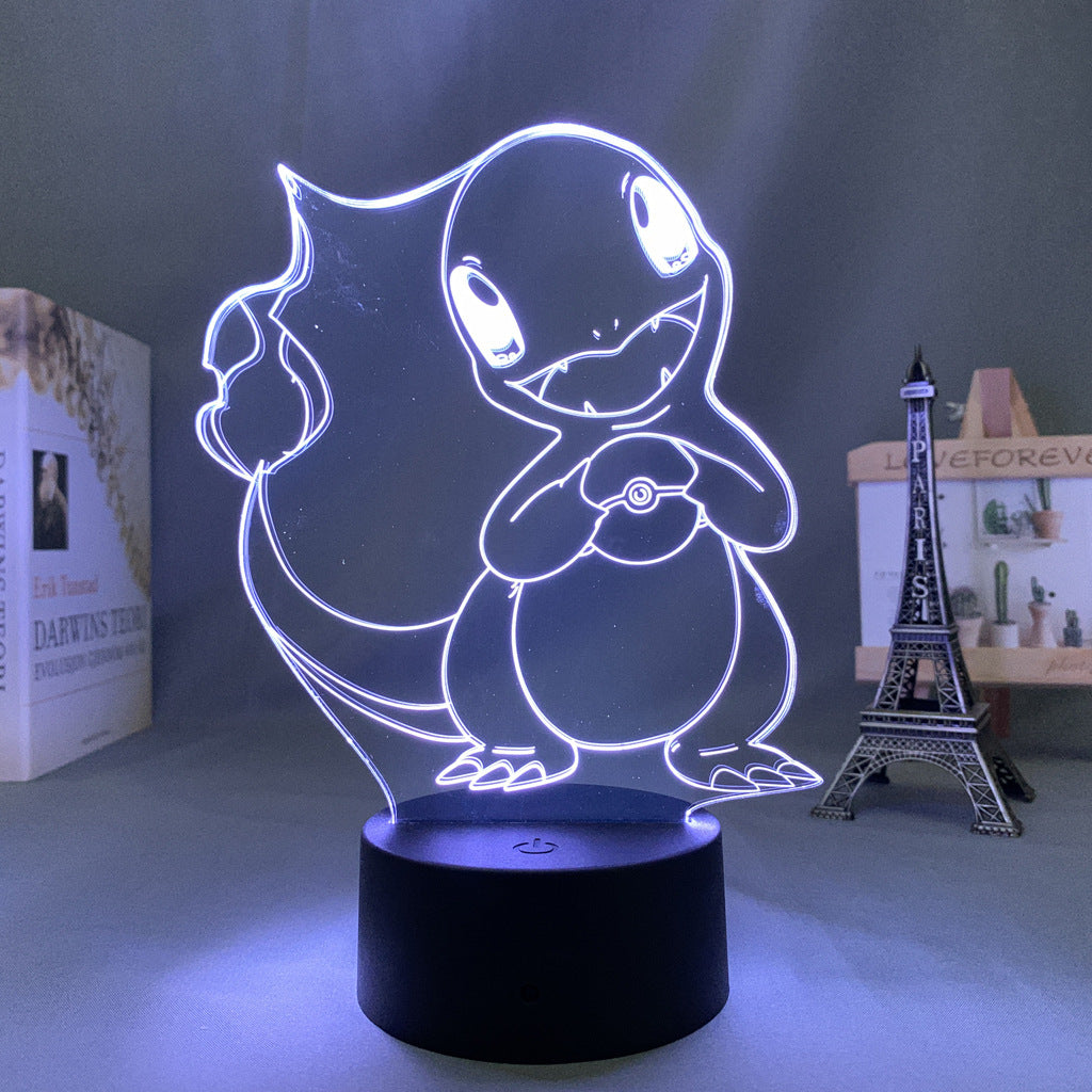 Charmander LED Night Light Charmander Lamp Pokemon Gifts (6)