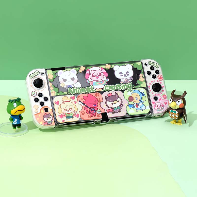 ACNH Switch OLED Cover + TV Dock Set