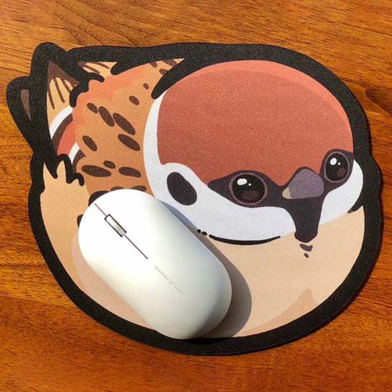 Chibi Bird Mouse Pads Cute Cockatiel Parrot Owl Sparrow (16)
