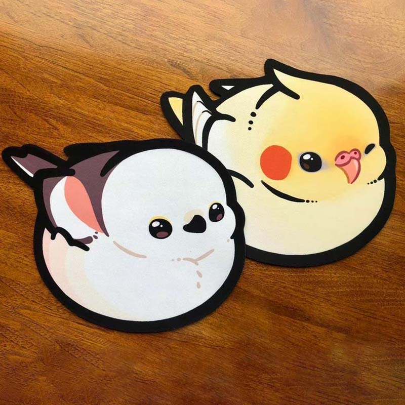 Chibi Bird Mouse Pads: Avian Charm