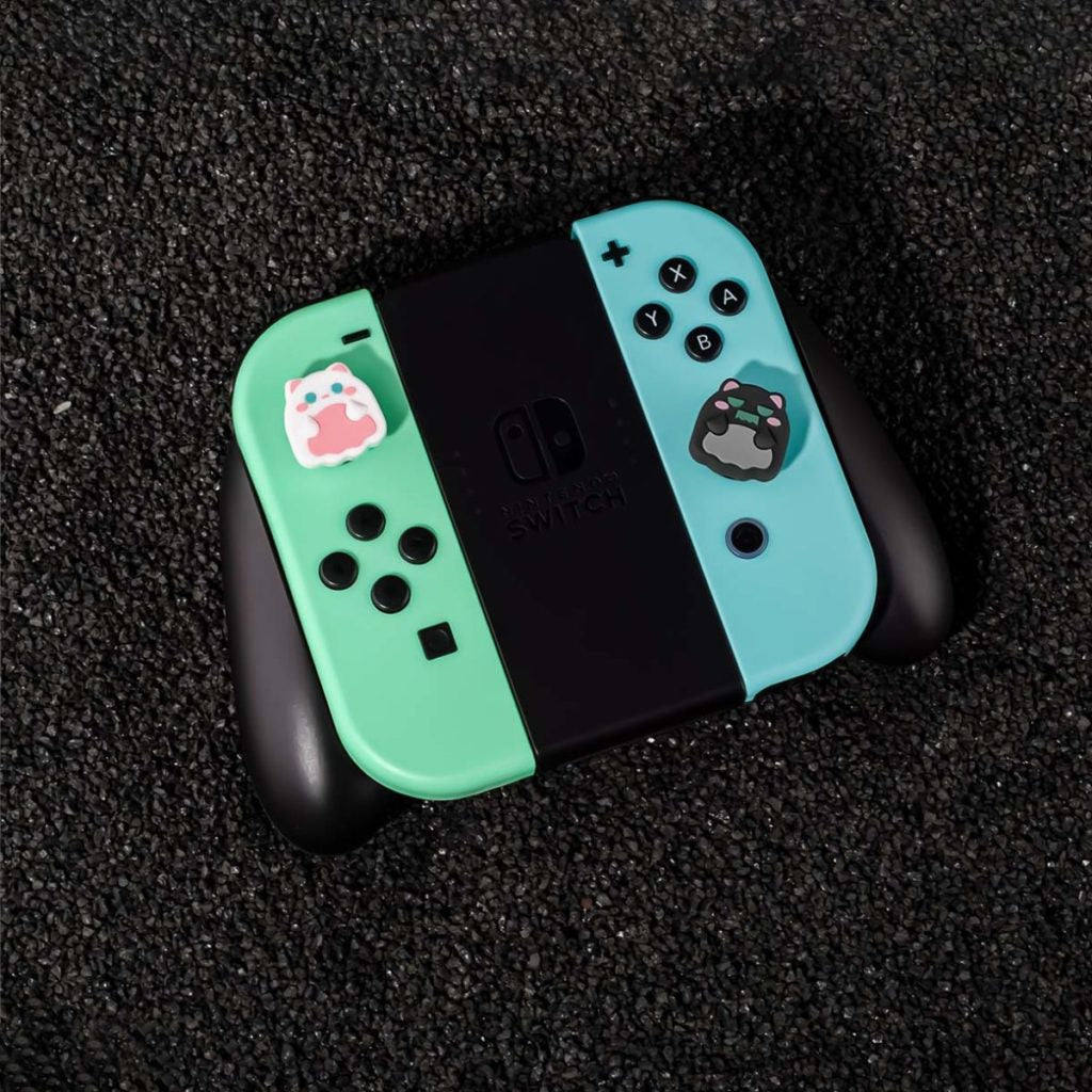 Chibi Cat Switch Joystick Caps: Cute and Comfortable