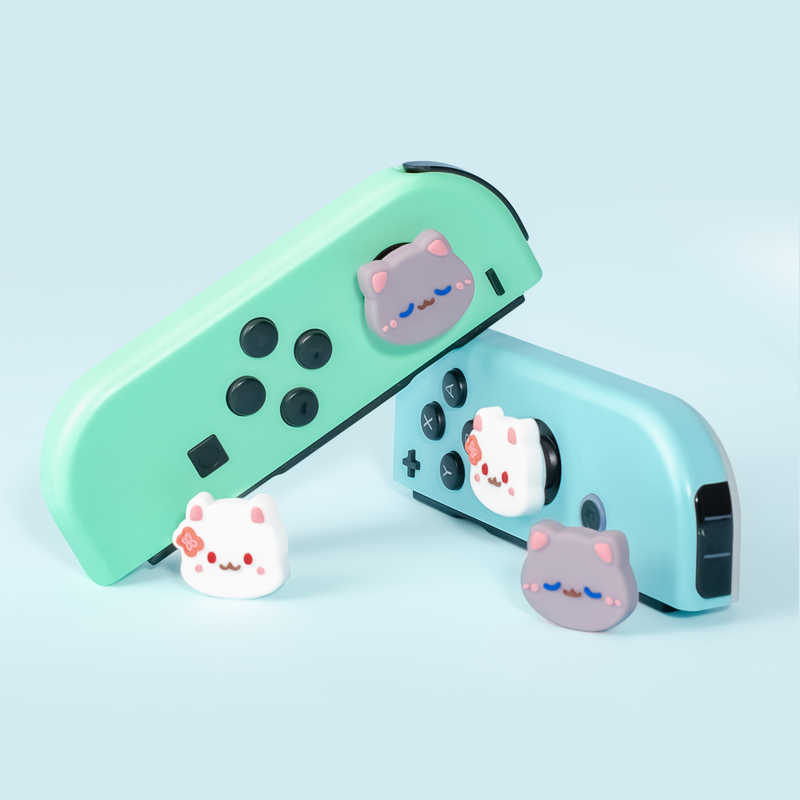 Chibi Cat Switch OLED Analog Caps Cute Cat Joystick Caps for Switch Lite (11)