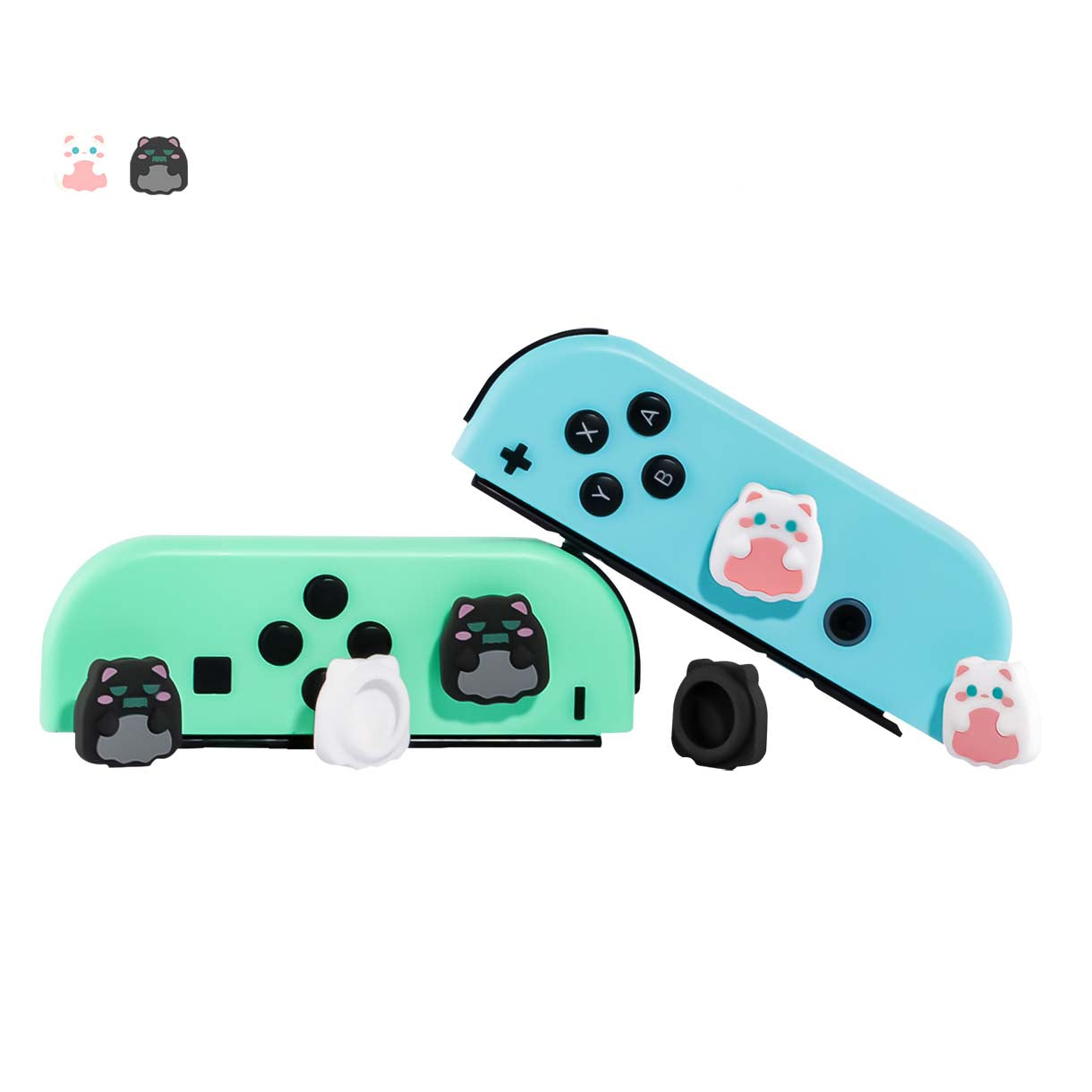Chibi Cat Switch Joystick Caps: Cute and Comfortable