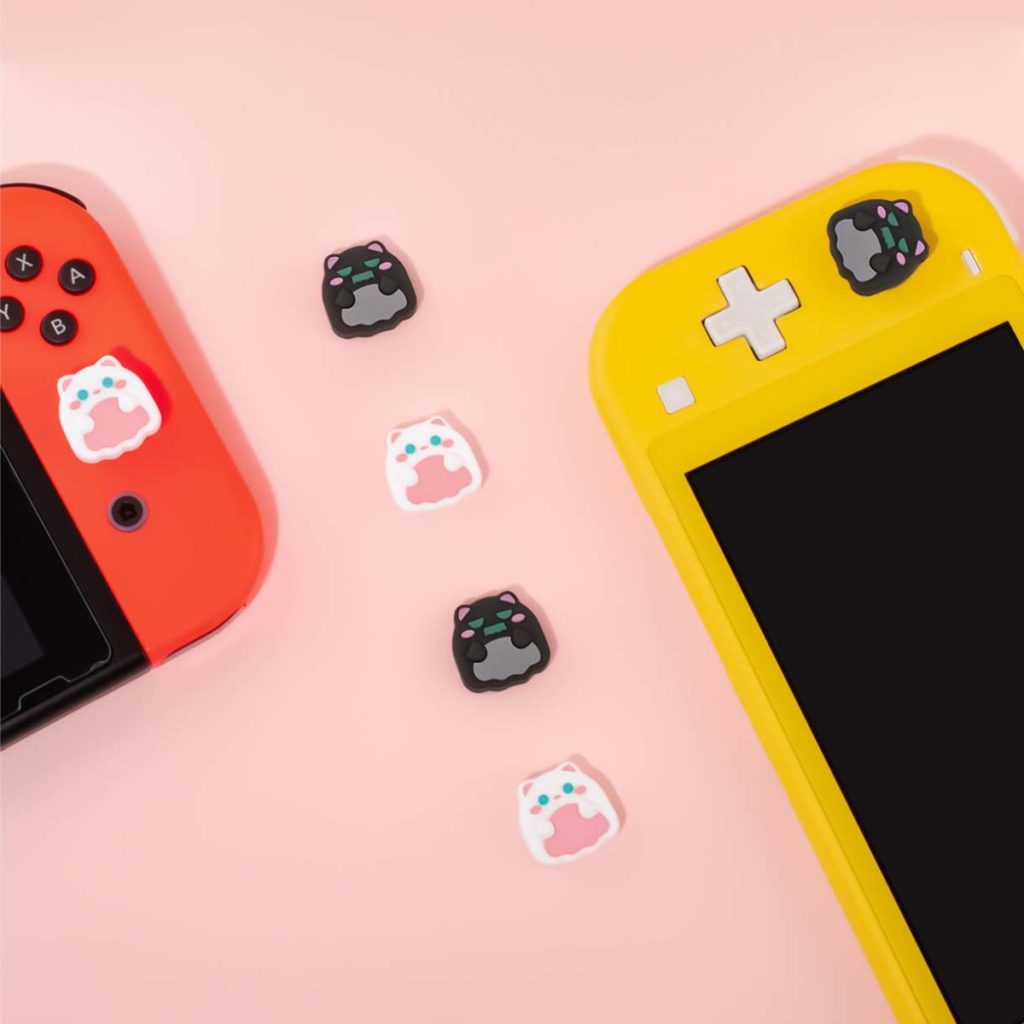 Chibi Cat Switch Joystick Caps: Cute and Comfortable