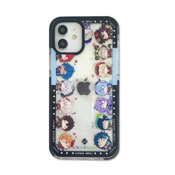Chibi Genshin Impact iPhone Case 13 Pro Max 12 11 XS Max iPhone 7 8 Kawaii Genshin Fan Art (4)