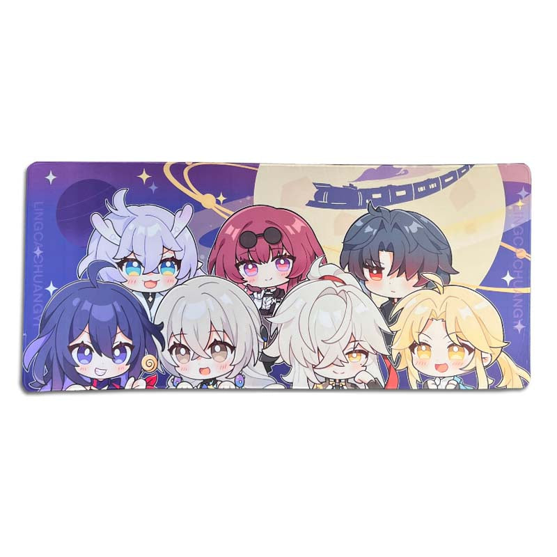 Chibi Honkai Star Rail Mouse Pad Cute HSR gaming desk mat (5)